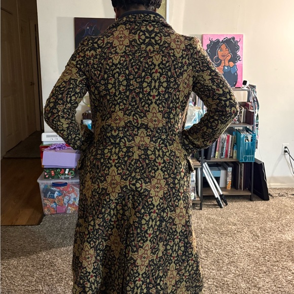 Free People Boho Tapestry Printed Long Coat | Oversized Festival Duster Jacket - Picture 7 of 10